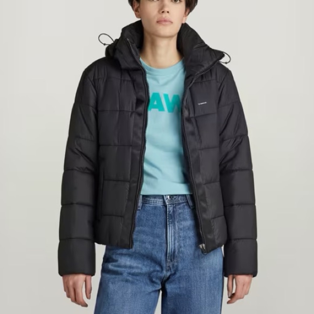 G star meefic hooded padded jacket medium black